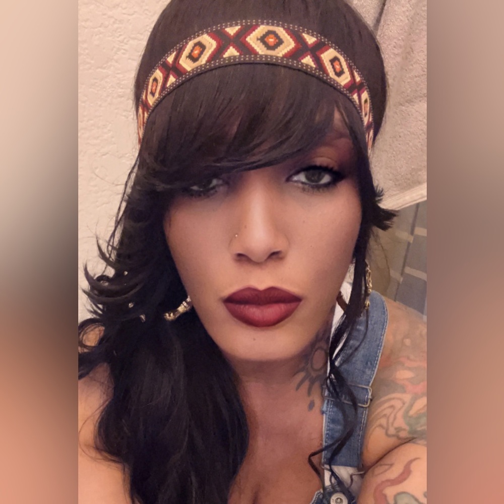 2/$9.00 Handmade Boho Headband Size (23-23 1/2”) Elastic Back Unisex - Picture 5 of 7